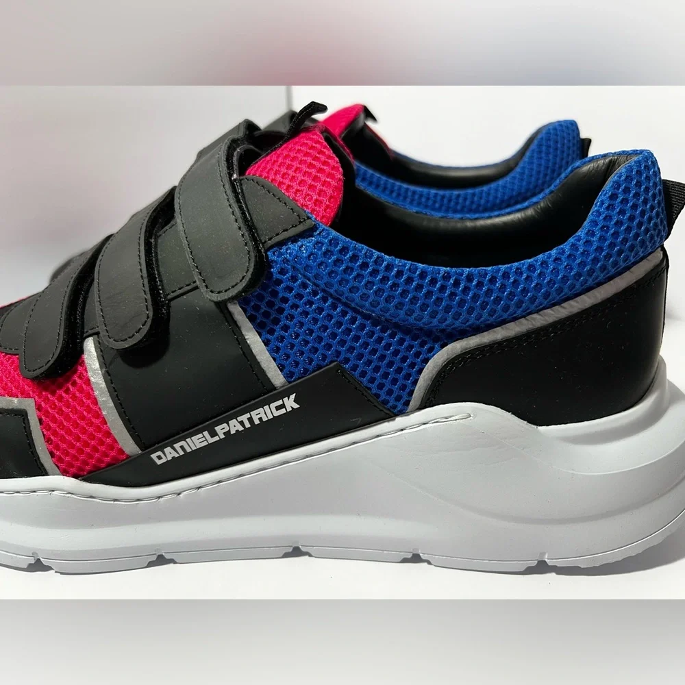 Daniel Patrick Panel Runner Sneakers shoes Sunset red Blue EU 45‎ men’s size 12